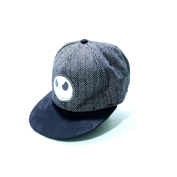 Burtons Nightmare Before Christmas Disney Wool Blend Hat Cap Herringbone Jack EC - Picture 1 of 7
